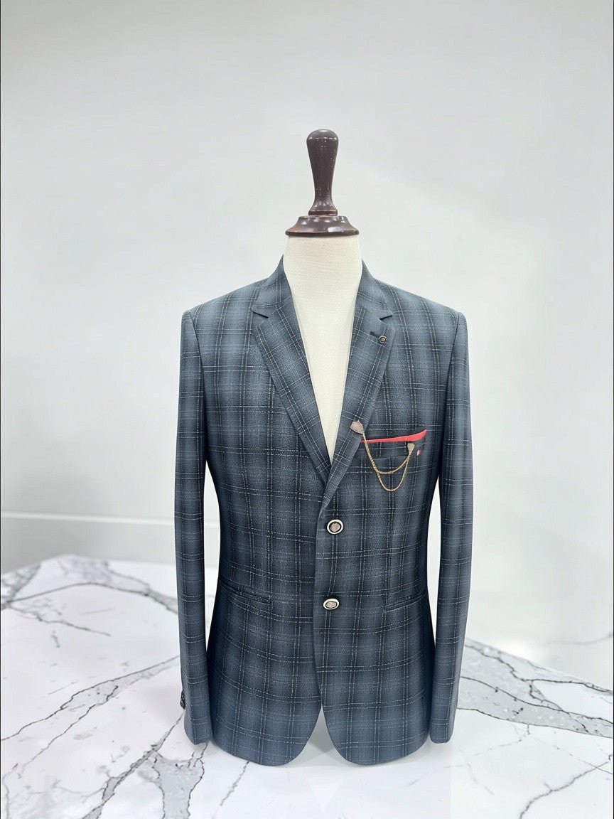 Check coat - Al amin coat and waistcoat mehal