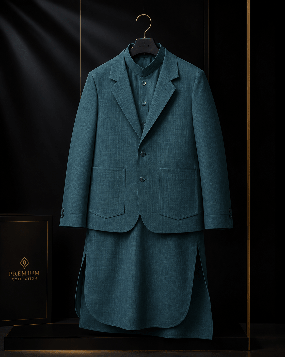 Kids collection - Al amin coat and waistcoat mehal