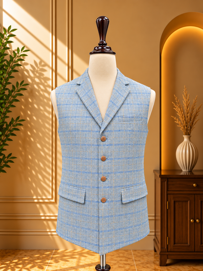 COAT COLLAR WITH CHECK