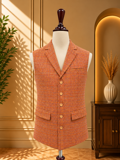 COAT COLLAR WITH CHECK