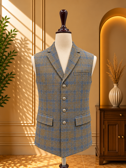 COAT COLLAR WITH CHECK