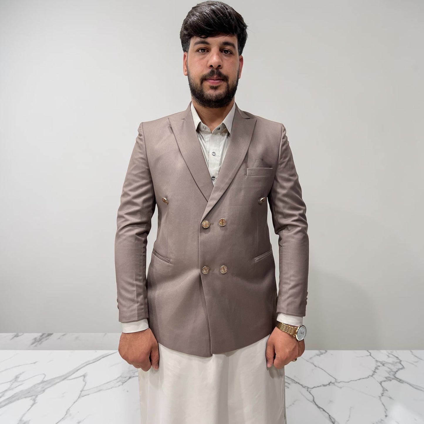 Double breasted coat