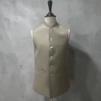 Plain cream waistcoat