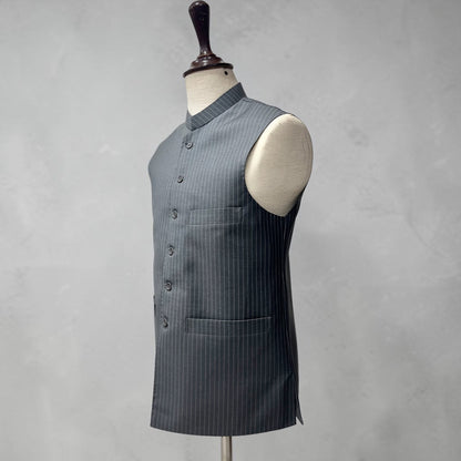Plain Navy blue waistcoat