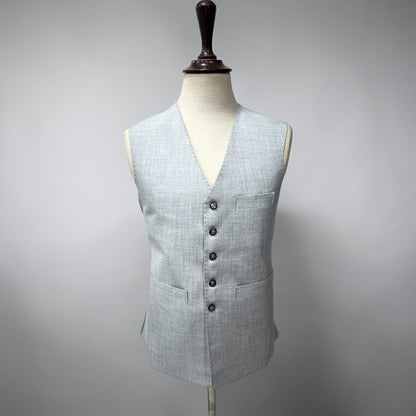 V-Neck grey waistcoat