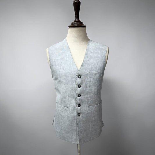 V-Neck grey waistcoat
