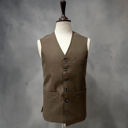 V-Neck brown waistcoat