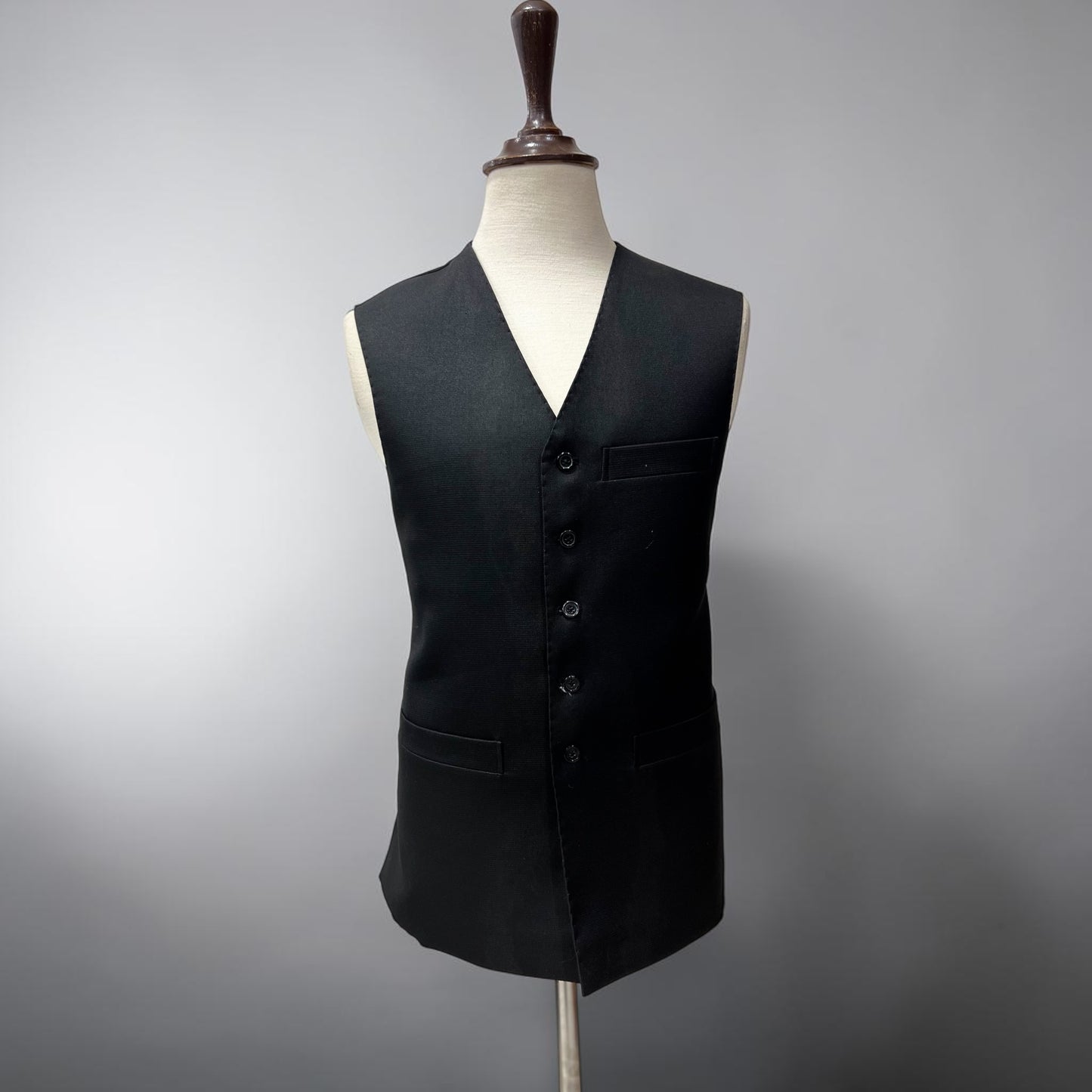 V-Neck black waistcoat