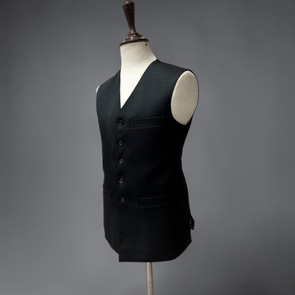 V-Neck black waistcoat