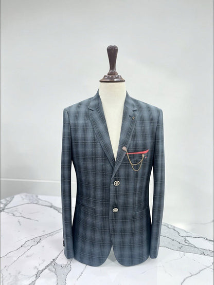 Check coat - Al amin coat and waistcoat mehal