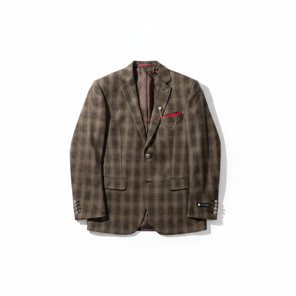 Check coat - Al amin coat and waistcoat mehal