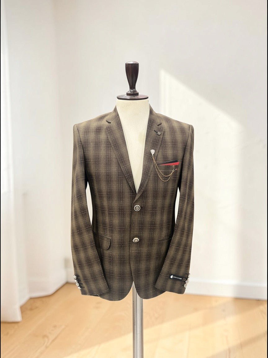 Check coat - Al amin coat and waistcoat mehal