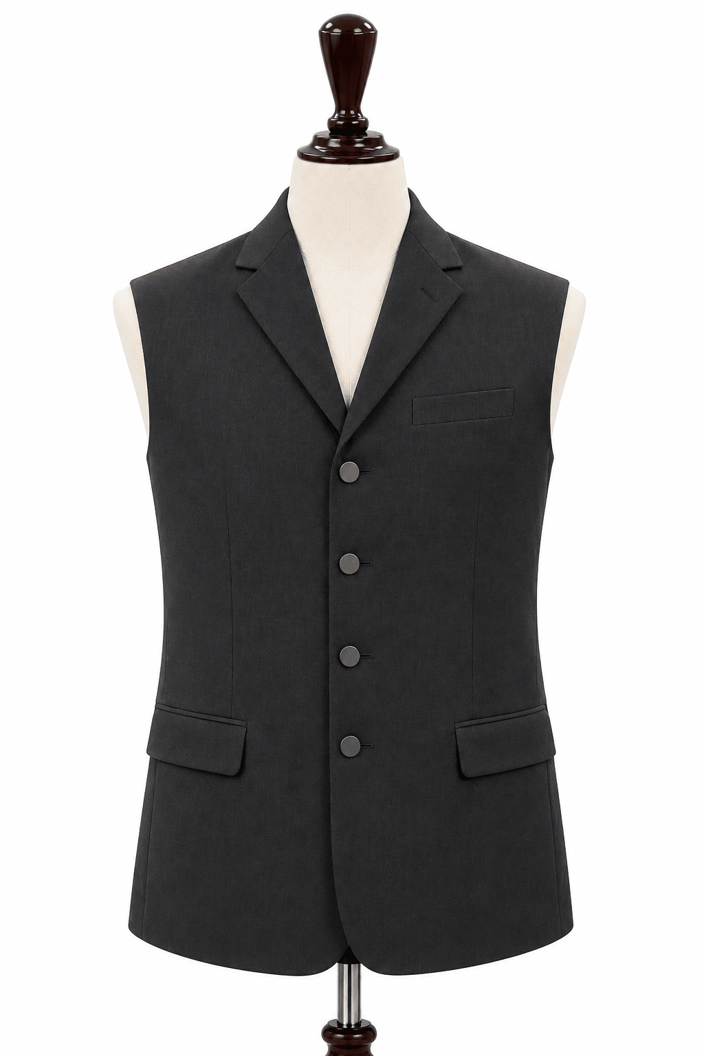 Coat Collar Waistcoat Black - Al amin coat and waistcoat mehal