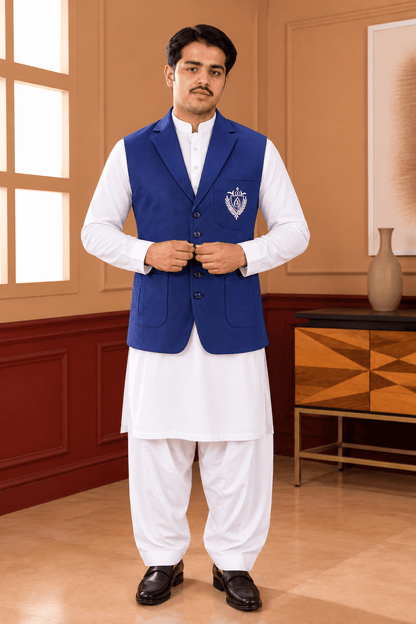 Coat-Collar Waistcoat with Bunch - Al amin coat and waistcoat mehal