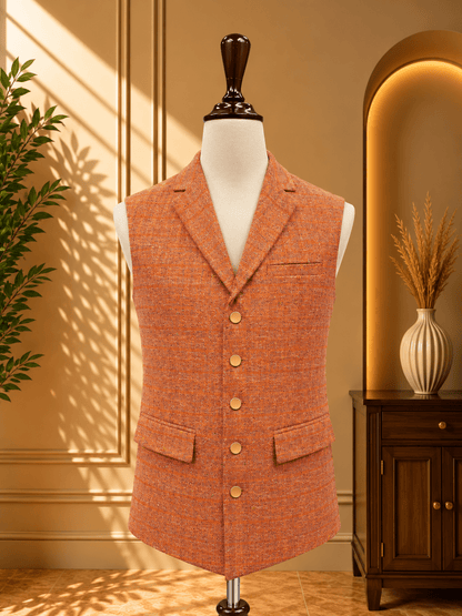 COAT COLLAR WITH CHECK - Al amin coat and waistcoat mehal