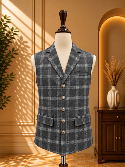 COAT COLLAR WITH CHECK - Al amin coat and waistcoat mehal