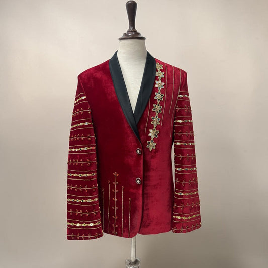 Hand embroidered coat - Al amin coat and waistcoat mehal