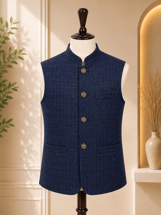 Kids’ Sherwani-Neck Waistcoat - Al amin coat and waistcoat mehal