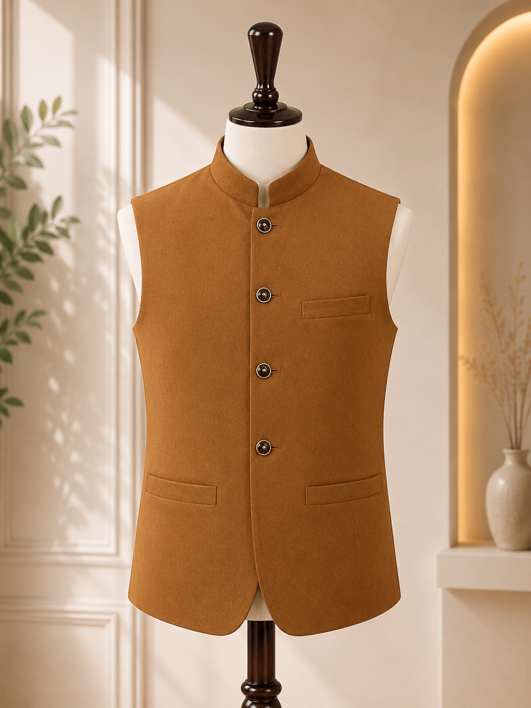 Kids’ Sherwani-Neck Waistcoat - Al amin coat and waistcoat mehal