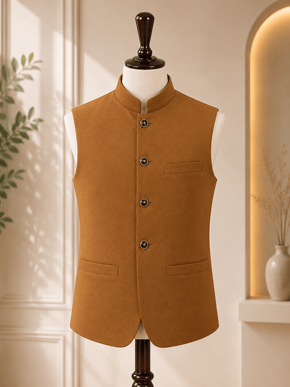 Kids’ Sherwani-Neck Waistcoat - Al amin coat and waistcoat mehal