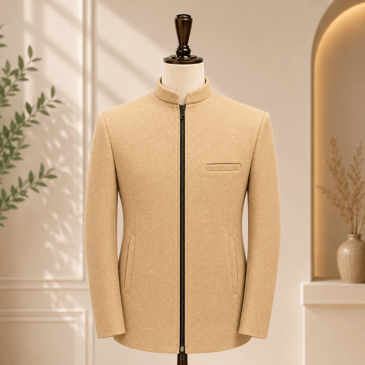 Men’s Premium Zipper Coat - Al amin coat and waistcoat mehal