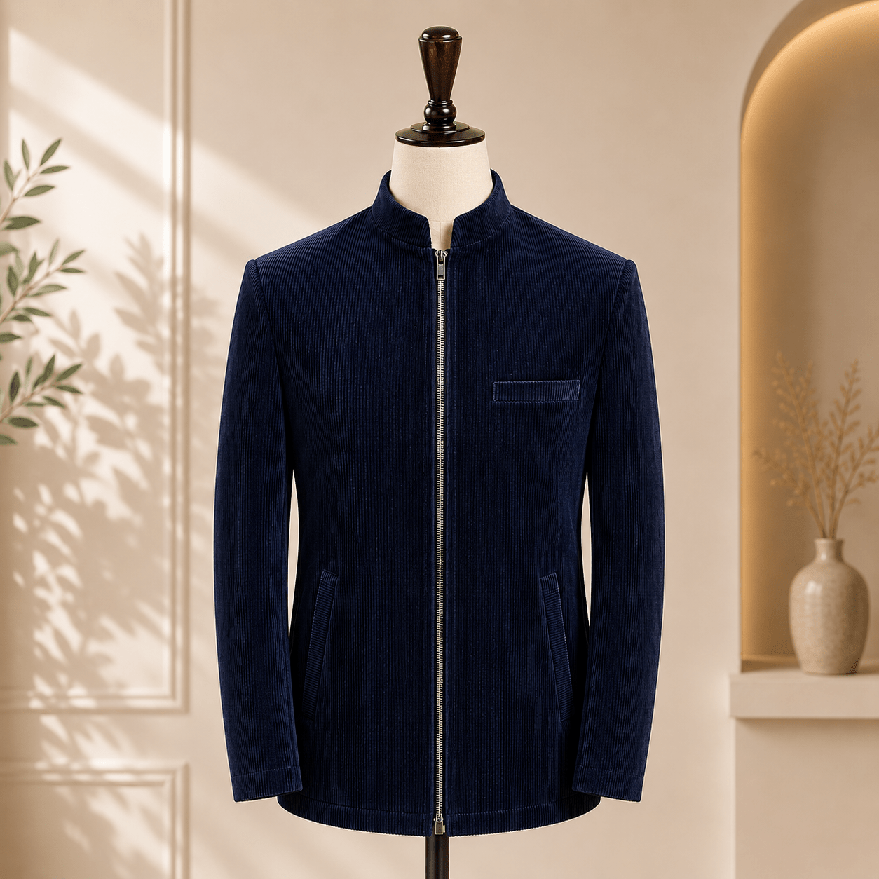 Men’s Premium Zipper Coat - Al amin coat and waistcoat mehal