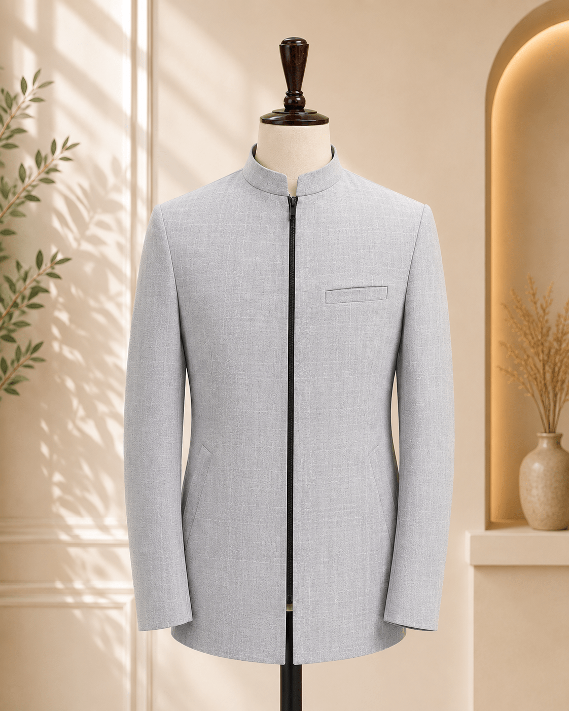 Men’s Premium Zipper Coat - Al amin coat and waistcoat mehal