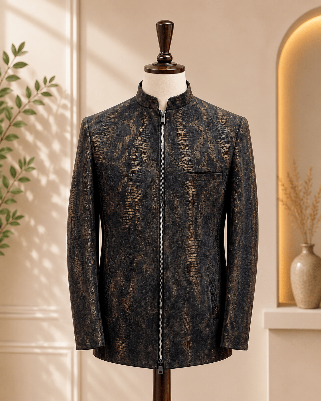 Men’s Premium Zipper Coat - Al amin coat and waistcoat mehal