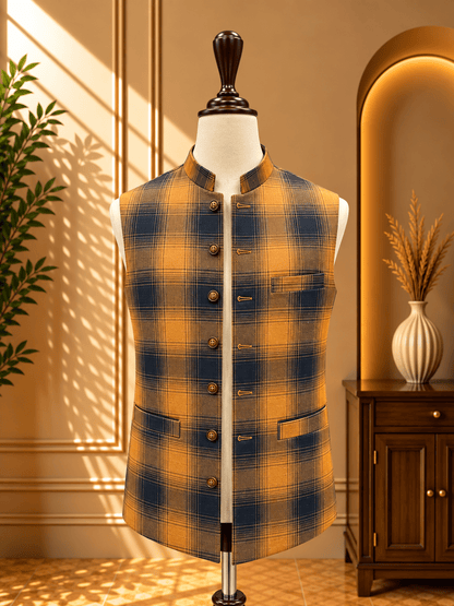 Sherwani Waistcoat – Festive Sale - Al amin coat and waistcoat mehal