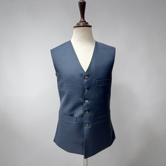 V-Neck Navy waistcoat - Al amin coat and waistcoat mehal